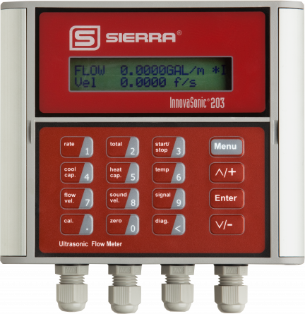 Ultrasonic Digital Liquid Flow Meter - InnovaSonic 203